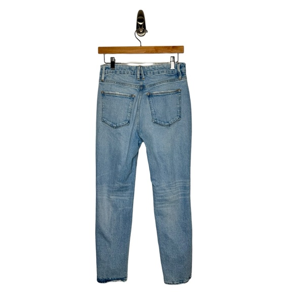 Good American | The Weekender Straight Jean in Blue809 2/26 - Picture 3 of 9